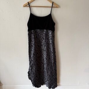 Vintage Jessica Black and Silver 90s Dress